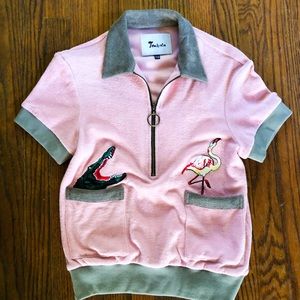 Tombolo Zip Jersey FLA Top size XXS (fits like S)